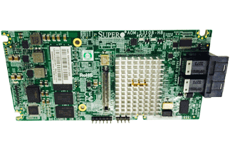 Supermicro AOM-S3108M-H8 8-port/12Gb/s/16 SATA/SAS drives/ RAID (0/1/5/6/10/50/60)/2GB DDR3 on-card cache/SFF-8643 MiniSAS HD