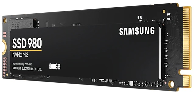 SSD M.2 (PCI-E NVMe) 500Gb Samsung 980 (R3100/W2600MB/s) (MZ-V8V500BW) 1year