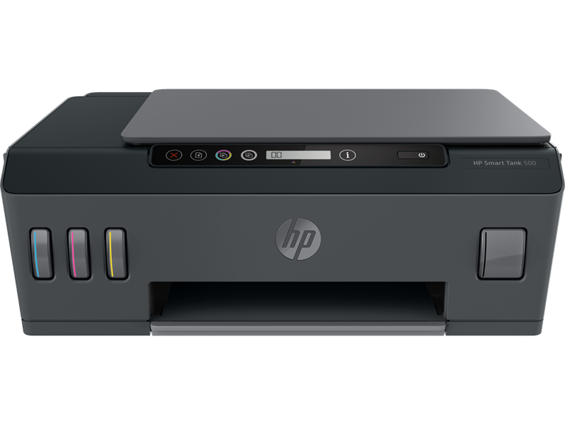 HP Smart Tank 500 AiO Printer  (p/c/s, A4, 4800x1200dpi, CISS, 11(5)ppm,  1tray 100, USB2.0, 1y war, cartr. B 18K & 8K CMY in box)